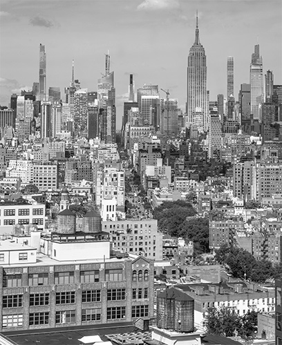 North view from 111 Varick including Empire State Building